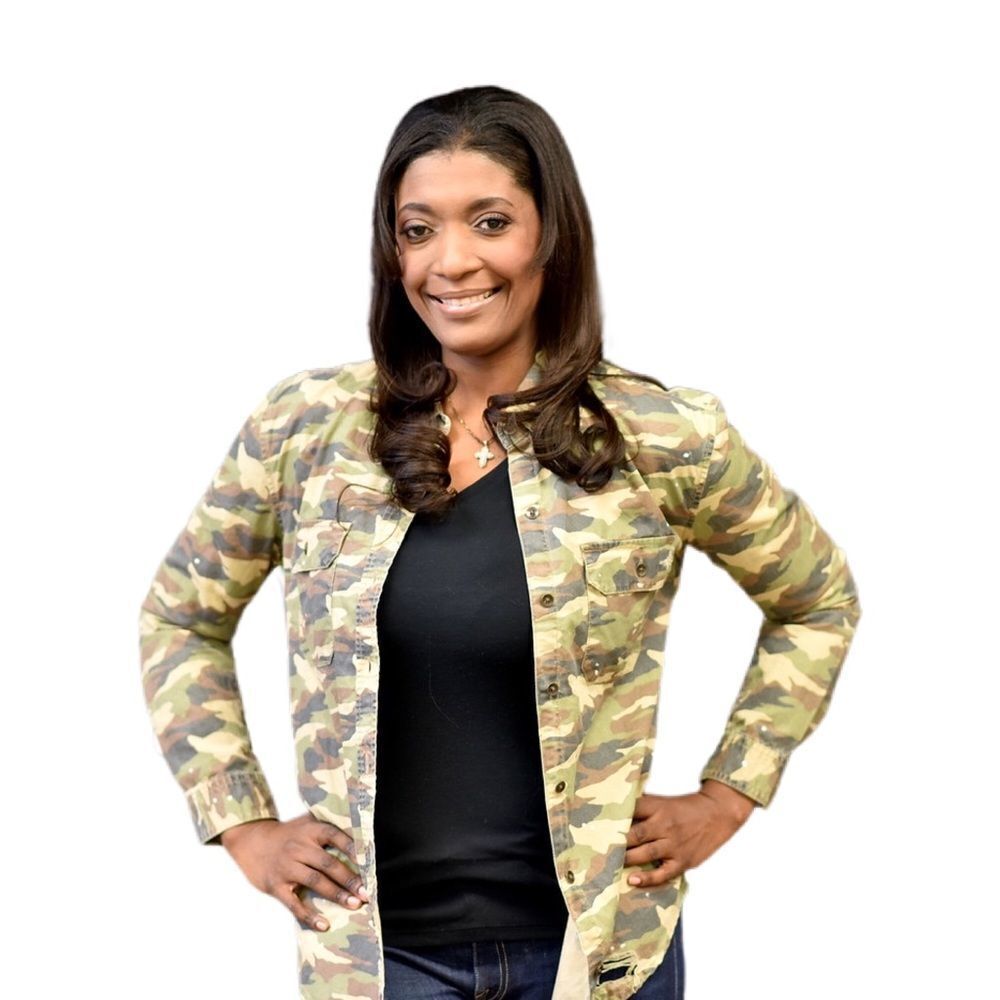 Camo Upcycled Shirt W/ Voodoo Tongues Patch - Picture 3 of 5